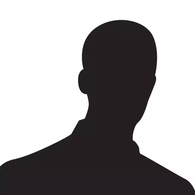 Business Man Black Silhouette Standing Full Length Over White Background no pic